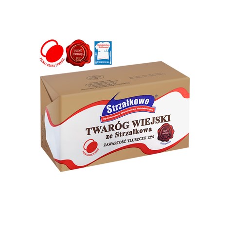 STRZAŁKOWO TWARÓG WIEJSKI 12% ok. 250g