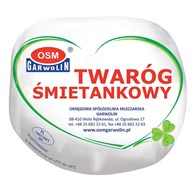 GARWOLIN TWARÓG ŚMIETANKOWY ok. 300g/3,8kg folia