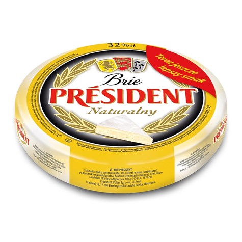 PRESIDENT BRIE KRĄG NATURALNY ok 1kg