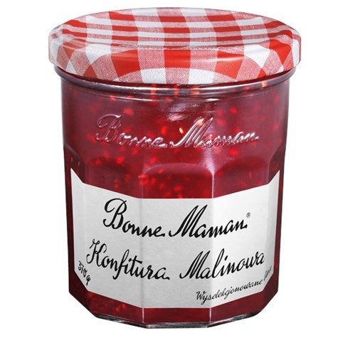 BONNE MAMAN DŻEM MALINA 370g  /6/