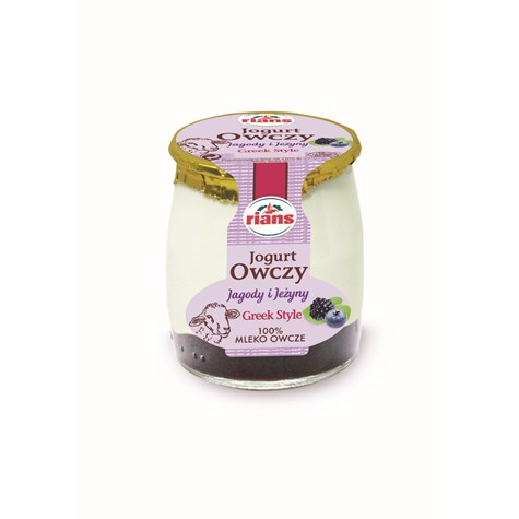 RIANS JOGURT OWCZY JAGODA JEŻYNA 115g  /12/