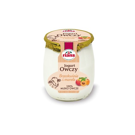 RIANS JOGURT OWCZY BRZOSKWINIA/MORELA 115g  /12/