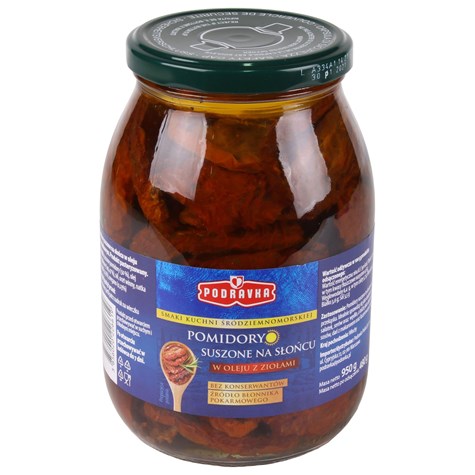 PODRAVKA POMIDORY SUSZONE 950g /4/80g /6/