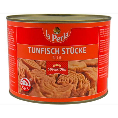 GREEK TUŃCZYK W OLEJU 1705g/1400g /6/ LA PERLA