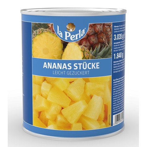 LA PERLA ANANAS KAWAŁKI W SYROPIE 3035G/1840G /6/ ^^