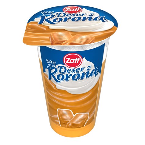 ZOTT DESER Z KORONĄ KARMEL 175g /24/