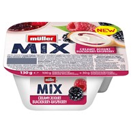 MULLER MIX JOGURT BLACKBERRY RASPBERRY 130g /12/