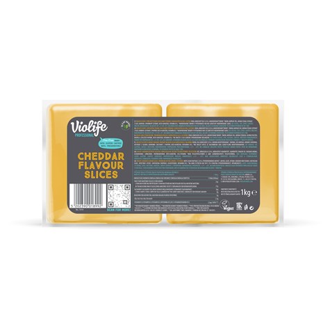 VIOLIFE SER TYPU CHEDDAR PLASTRY 1kg /5/ WEGAŃSKI