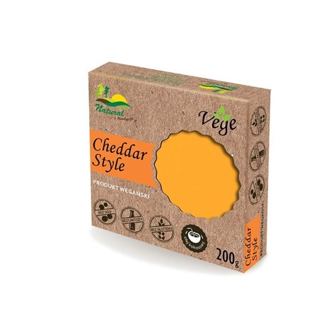 NATURAL VEGE VEGE CHEDDAR STYLE 200g /18/