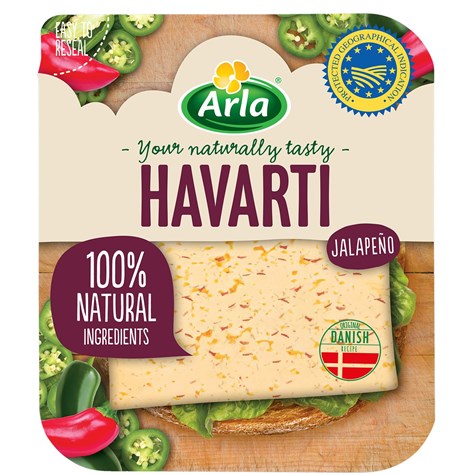 ARLA SER HAVARTI JALAPENO PLASTRY 150g /14/