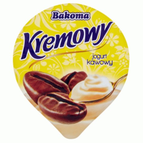 BAKOMA JOGURT KREMOWY KAWA 140g /12/