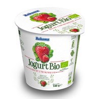 BAKOMA JOGURT BIO TRUSKAWKA 140g /20/