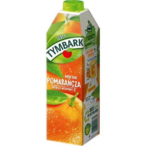 TYMBARK SOK 100% POMARAŃCZOWY 1L /12/
