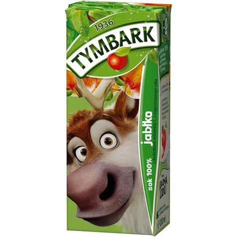 TYMBARK SOK 100% słomka JABŁKO 0,2L /27/