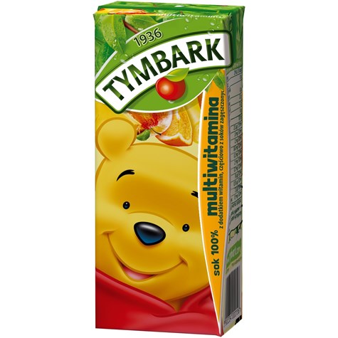 TYMBARK SOK 100% słomka MULTIWITAMINA 0,2L /27/