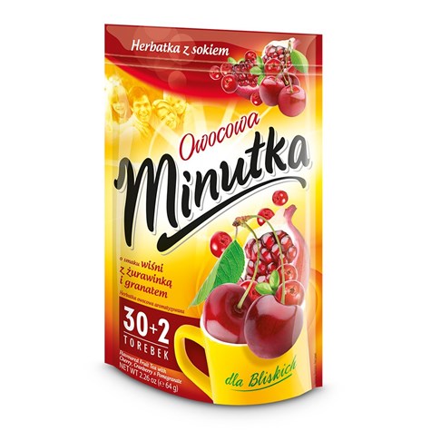 MINUTKA HERBATA WIŚNIA-ŻURAWINA-GRANAT 30szt /10/