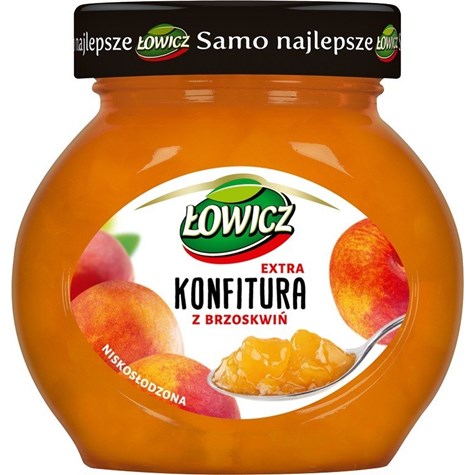 ŁOWICZ KONFITURA BRZOSKWINIA 240g /8/