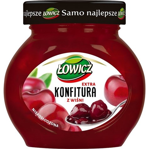 ŁOWICZ KONFITURA WIŚNIA 240g /8/