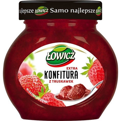 ŁOWICZ KONFITURA TRUSKAWKA 240g /8/