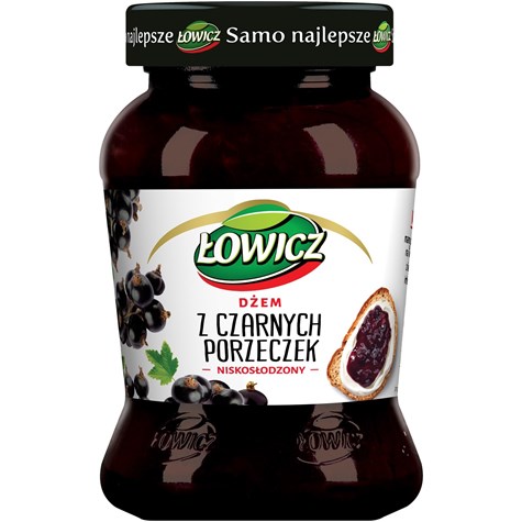 ŁOWICZ DŻEM 450g CZARNA PORZECZKA  /6/