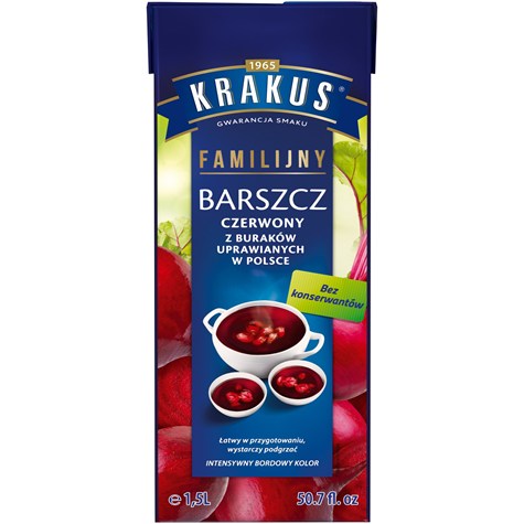 KRAKUS BARSZCZ CZERWONY FAMILIJNY 1,5L /8/