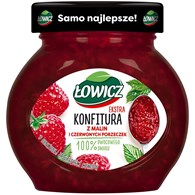 ŁOWICZ KONFITURA MALINA-CZERW.PORZECZ 240g /8/