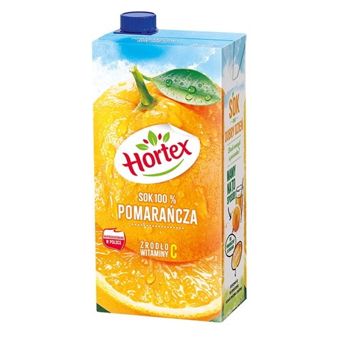 HORTEX SOK 2L POMARAŃCZA /6/