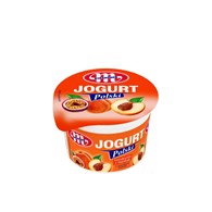 MLEKOVITA JOGURT POLSKI BRZOSKWINIA Z MARAKUJĄ KUBEK 100G /20/