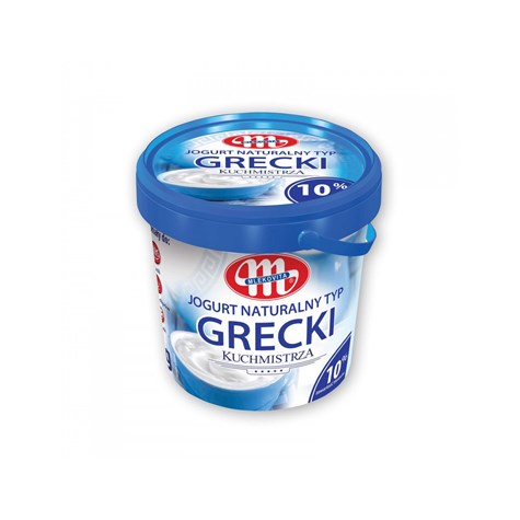 MLEKOVITA JOGURT NATURALNY TYP GRECKI KUCHMISTRZA 10% TŁ. 1 KG /6/