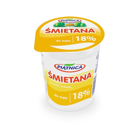 PIĄTNICA ŚMIETANA 400g 18%  /12/