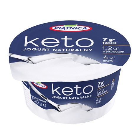 PIĄTNICA JOGURT NATURALNY KETO 150g /12/