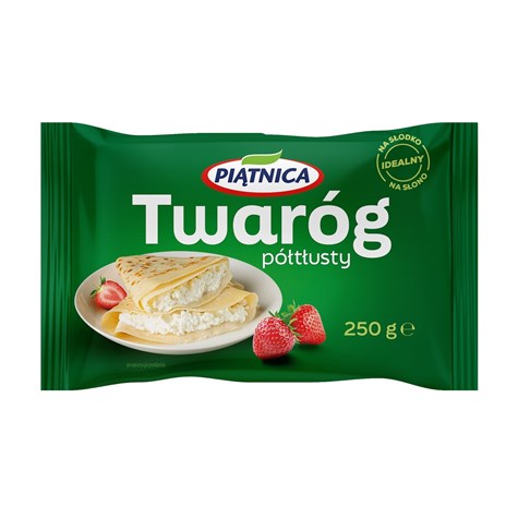 PIĄTNICA TWARÓG MIELONY PÓŁTŁUSTY KOSTKA 250g /8/