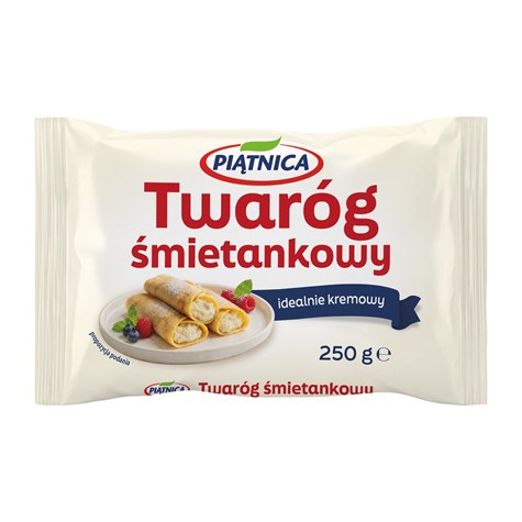PIĄTNICA TWARÓG MIELONY ŚMIETANKOWY KOSTKA 250G /8/