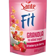 SANTE GRANOLA FIT MALINA-TRUSK BEZ CUKRU 300g  /12/