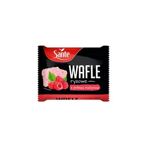 SANTE WAFLE RYŻOWE Z POLEWĄ MALINOWĄ 24g /20/