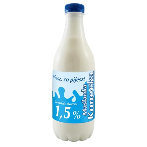 POLMLEK MAŚLANKA KONECKA NATURALNA 1L /6/ butelka
