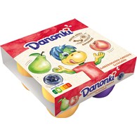 DANONE DANONKI MEGA BRZOS-GRUSZ/JAGODA 4x90g /6/