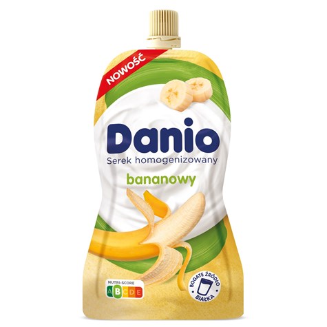 DANONE DANIO W SASZETCE 120g/16 BANAN