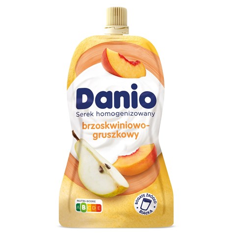 DANONE DANIO W SASZETCE 120g/16 BRZOSK-GRUSZKA