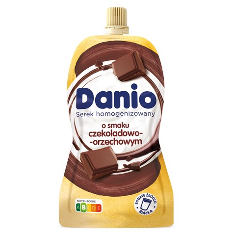 DANONE DANIO W SASZETCE 120g/16 CZEKOLADA-ORZECH