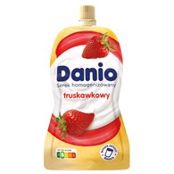 DANONE DANIO W SASZETCE 120g/16 TRUSKAWKA