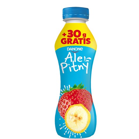 DANONE ALE PITNY 270g+30g TRUSKAWKA-BANAN /6/ but