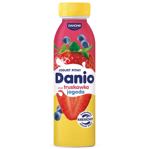 DANONE DANIO JOGURT PITNY TRUSK-JAGODA 270g /6/