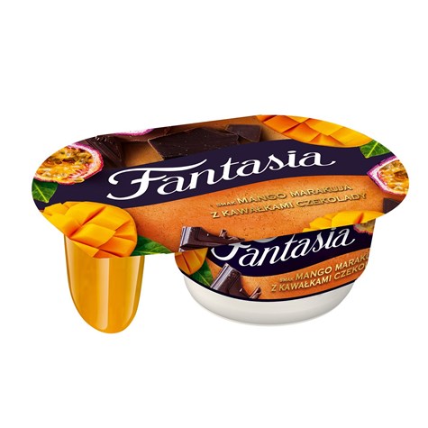 DANONE FANTASIA ŻÓŁTE OWOCE Z KAW CZEK 116g /12/