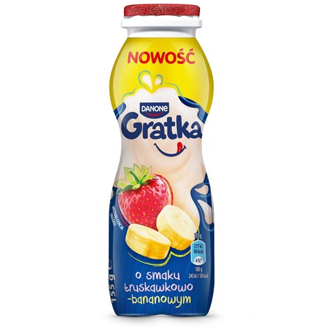 DANONE GRATKA JOGURT PITNY TRUSK-BANAN 155g /24/