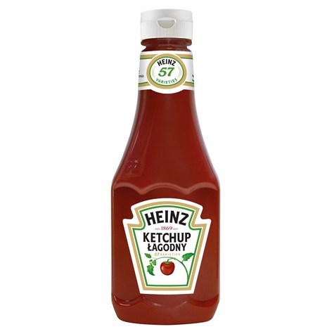 HEINZ KETCHUP ŁAGODNY 450g /15/ plastik
