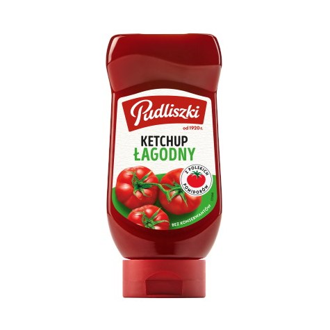 PUDLISZKI KETCHUP ŁAGODNY 480g /8/