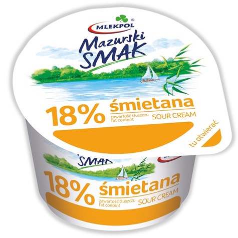 MAZURSKI SMAK ŚMIETANA 18% 200g /12/