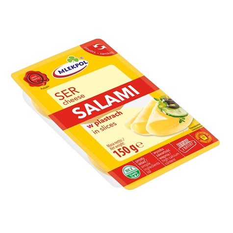 MLEKPOL SER PLASTRY 150g SALAMI   /12/