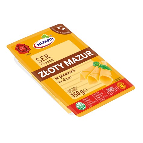 MLEKPOL SER PLASTRY 150g ZŁOTY MAZUR   /12/